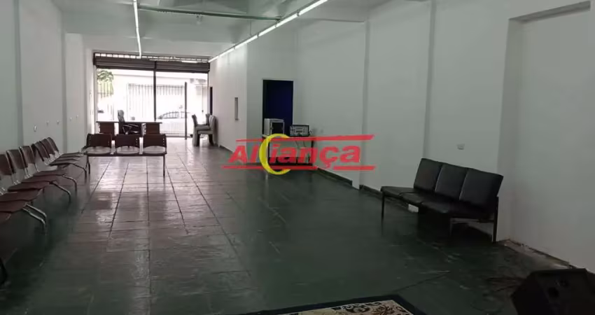 Salão comercial para alugar com 183m² - 2 banheiros, copa - bonsucesso - guarulhos por r$: 3.600,00