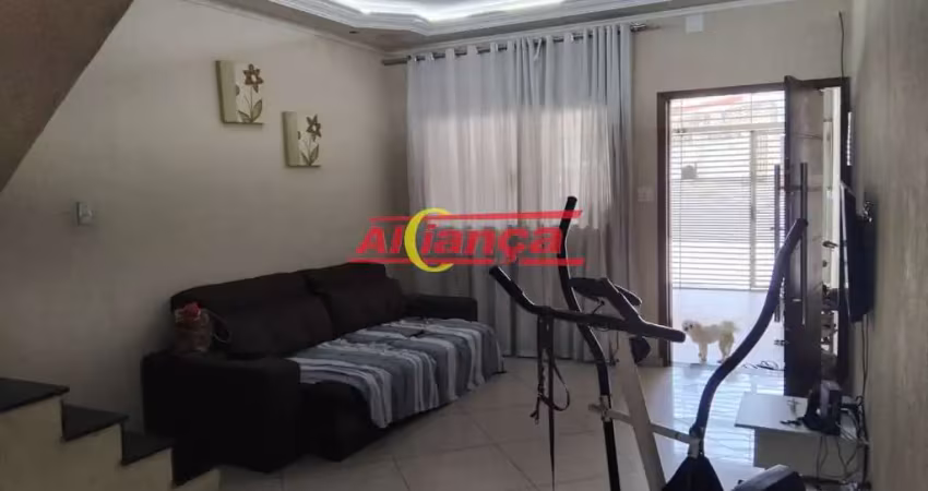 Sobrado para alugar com 3 quartos sendo 1 suíte e 2 vagas, jd. santa mena - por r$ 3.800,00