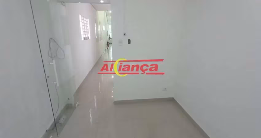 Sala para alugar com 12m², vila augusta - guarulhos/ sp por r$ 980,00