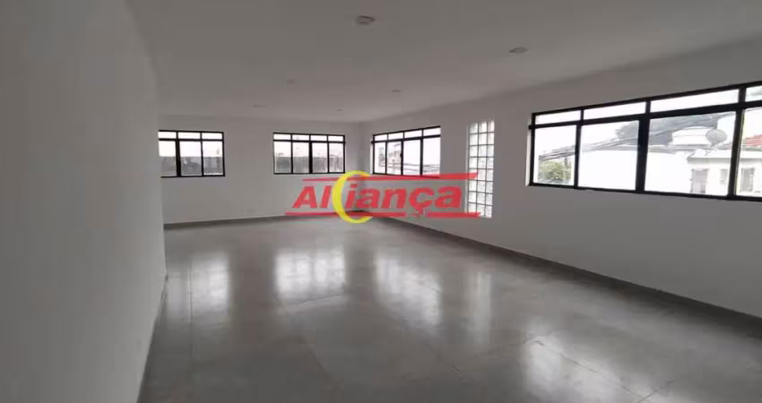 Sala comercial 200m² para alugar com cozinha, 2 banheiros  - itapegica - guarulhos por r$: 3.500,00