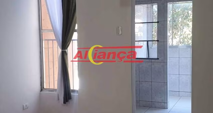 Apartamento com 2 quartos para alugar,  57 m² - Vl Rio de Janeiro - Guarulhos/SP - por R$ 1.200,00