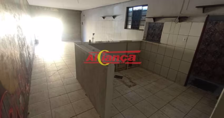 SALÃO COMERCIAL PARA ALUGAR COM 80M² NO JARDIM SÃO JOÃO - GUARULHOS/SP POR R$ 1.500,00