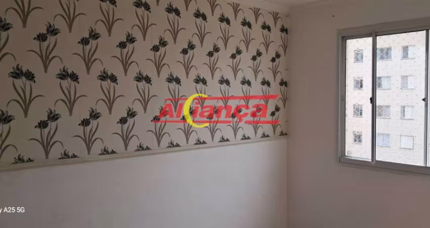 APARTAMENTO PARA ALUGAR COM 02 QUARTOS, 01 VAGA, 47M², COCAIA - GUARULHOS/SP POR R$ 1.700,00