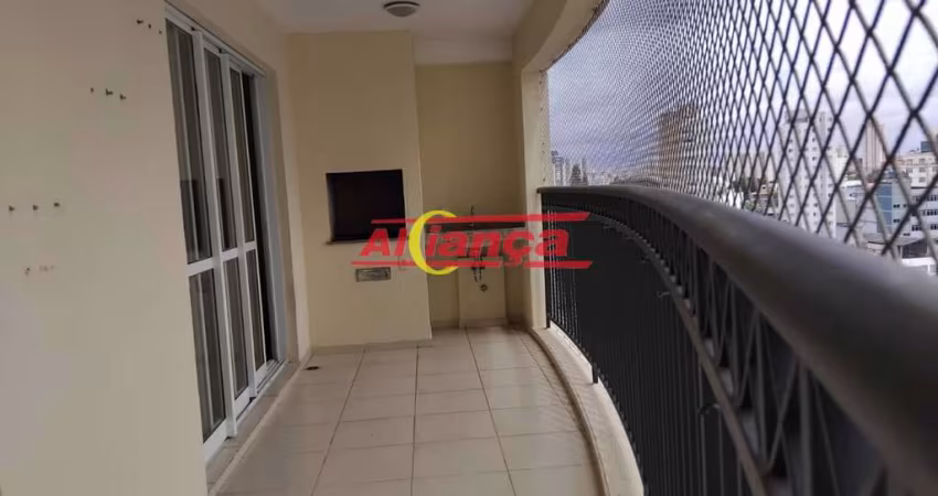 Apartamento para alugar com 2 suítes,  varanda gourmet, 2 vagas, Centro - Guarulhos por R$: 3.800,00