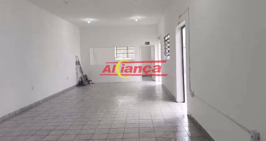 Salão para alugar, com 2 salas, 2 banheiros, 1 quartinho- 150m²-Jardim Ponte Alta I - Guarulhos - SP