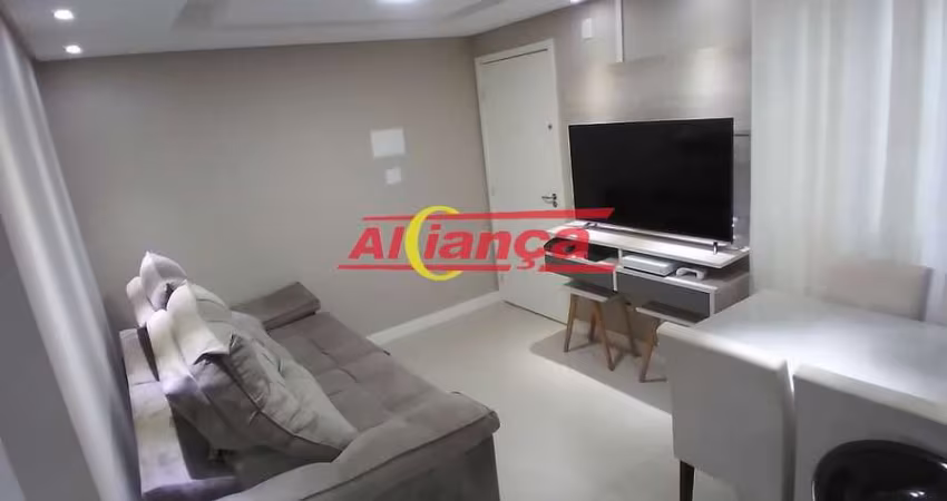 Apartamento com 2 quartos para alugar, 01 vaga,  48m² - Parque Jurema - Guarulhos/SP Por R$ 1.500,00
