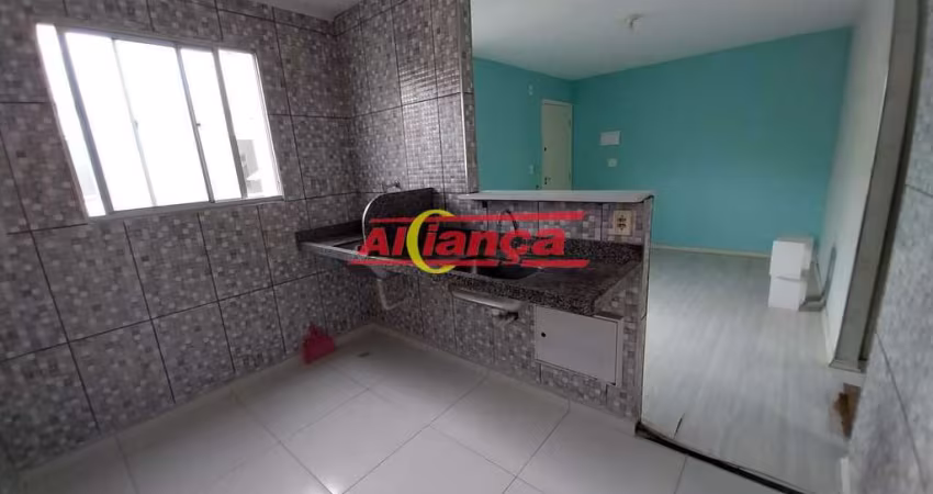 Apartamento com 2 quartos para alugar, 55  m² - Bairro Água Chata - Guarulhos/SP -  Por R$ 1.327,00
