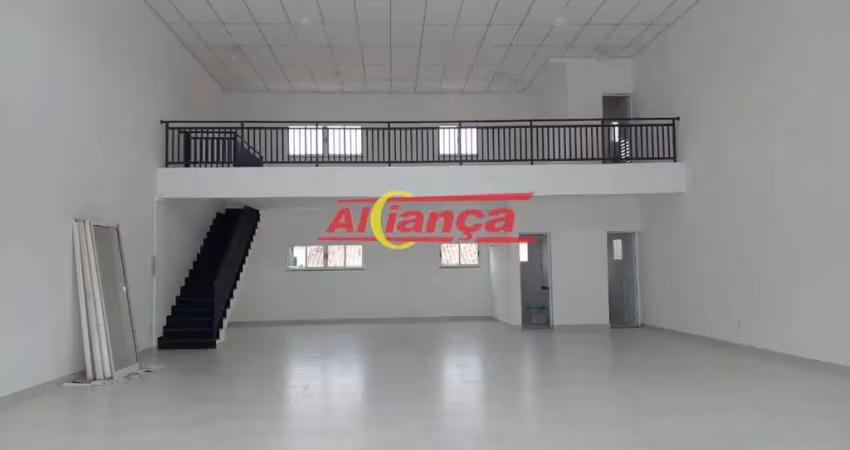 Salão comercial com mezanino e subsolo - 15 vagas de garagem - 400 m2 - jd. santa clara- guarulhos