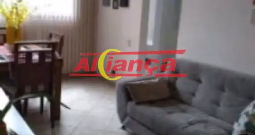 Apartamento mobiliado para alugar com 60m², 02 quartos, 01 vaga, picanço - guarulhos/sp por r$