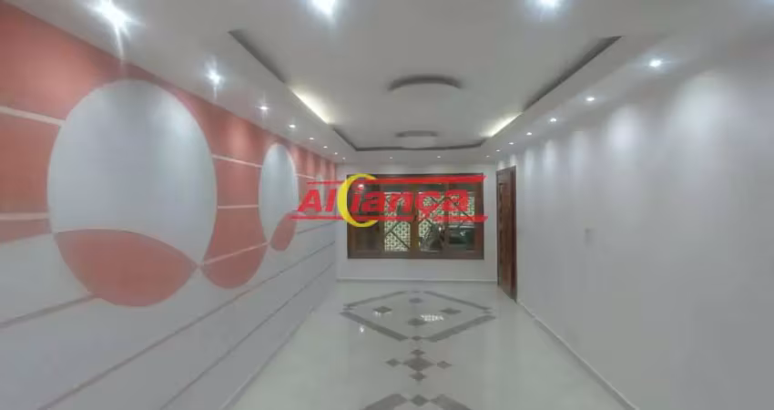 Sobrado para alugar 3 quartos, sendo 1 suíte e 2 vagas, 220m²  vila galvão-guarulhos por r$4.300,00