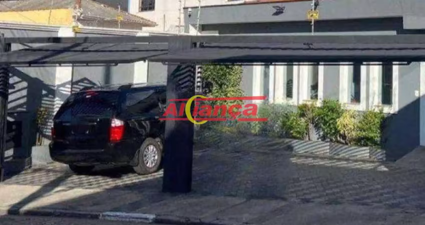 Casa comercial para alugar com 280m², 5 salas ,4 vagas, - centro- guarulhos/sp por r$12.000,00