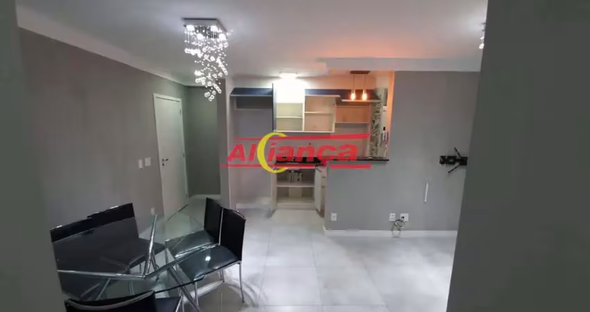 Apartamento para alugar com 68m², 2 quartos, 2 vagas, jd flor da montanha - guarulhos/sp por r$ 3600