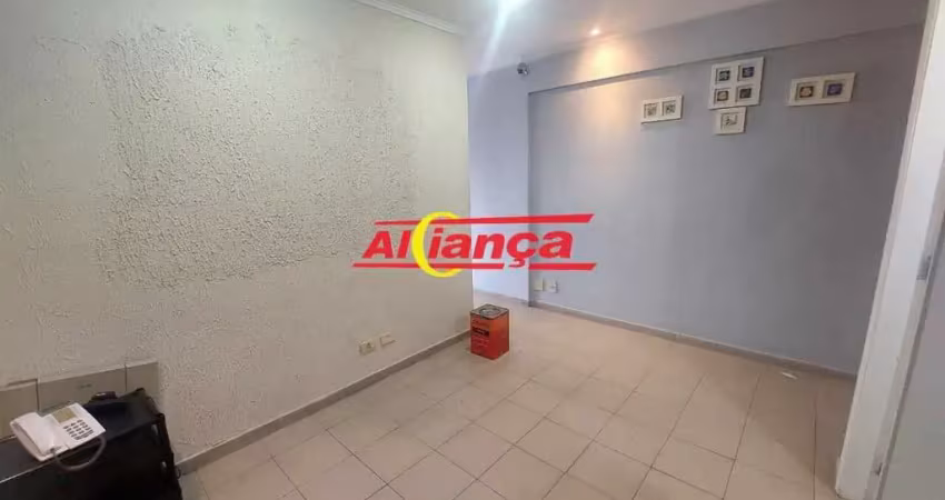 Sala comercial para alugar  38m² | condomínio center ii  centro de guarulhos  por r$ 1.200,00