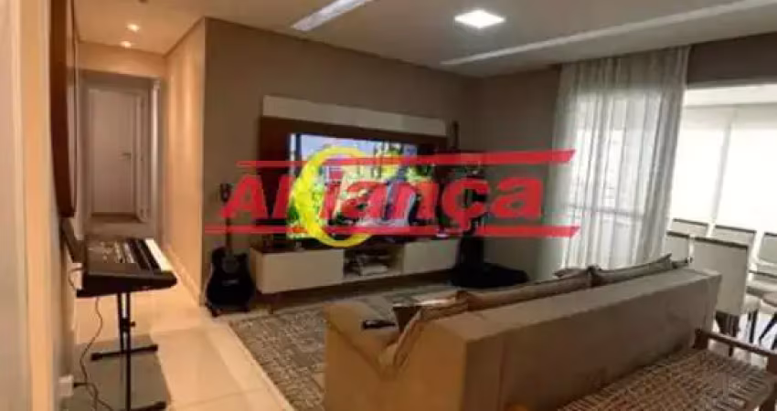 Apartamento com 3 suites para alugar,  128m² - vila augusta - guarulhos/sp -  por r$ 7.000,00