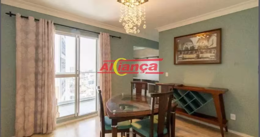 Apartamento com 2 quartos para alugar,  70m² - centro - guarulhos/sp -  por r$ 2.300,00