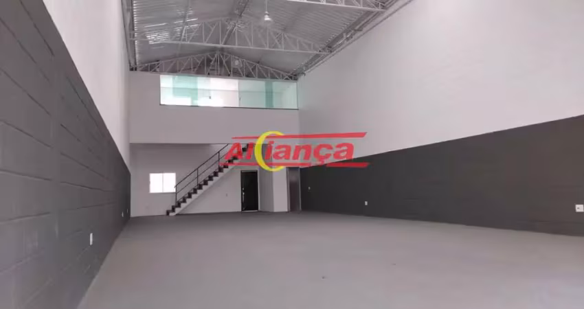 Galpão para alugar com 230m², mezanino, cidade soimco - guarulhos/sp por r$ 13.500,00