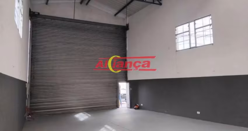 Galpão para alugar com 100m², mezanino, jardim presidente dutra - guarulhos/sp por r$ 4.500,00