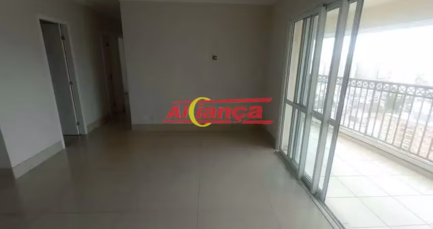 Apartamento com 3 quartos,  sendo 1 suíte para alugar, 96 m² - centro - guarulhos/sp por r$ 3.900,00
