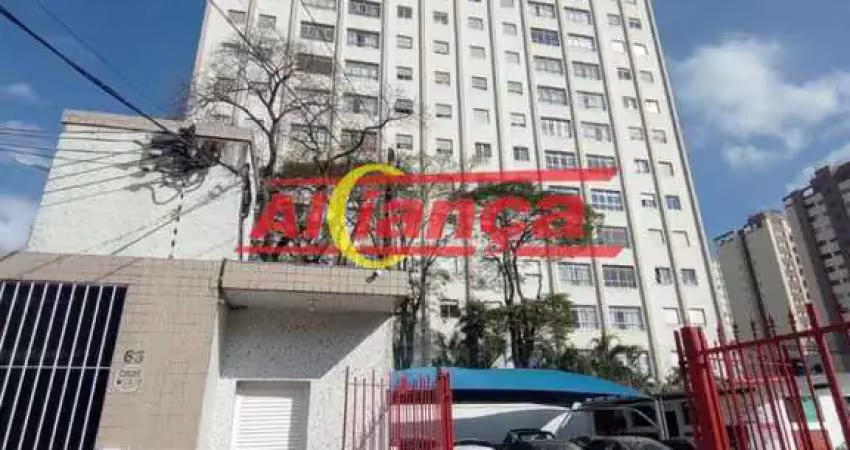 Apartamento com 3 quartos para alugar,  93m² - semi mobiliado centro - guarulhos/sp  por r$ 1.500,00