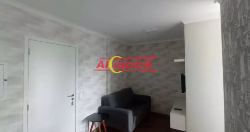 Studio mobiliado com 33m², 01 vaga de garagem - no gopoúva - guarulhos/sp - por r$ 2.480,00