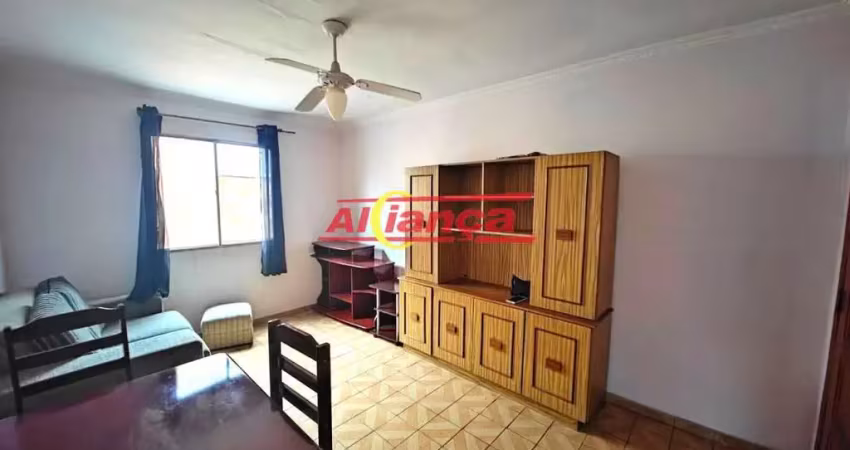 Apartamento para alugar com 01 quarto amplo, 1 vaga. 48m², cocaia - guarulhos/sp por r$ 1.200,00