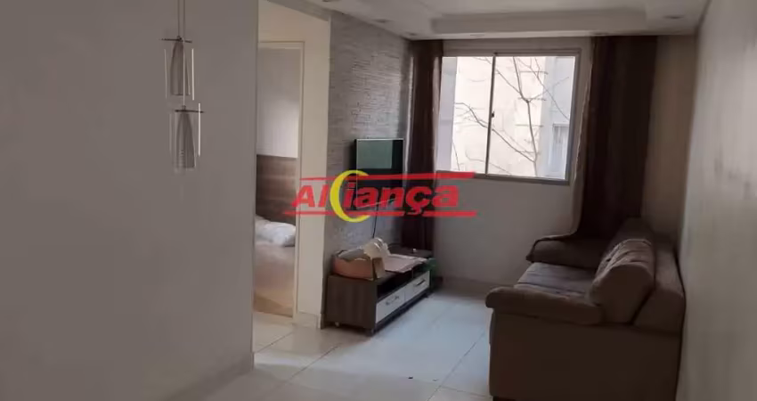 Apartamento com 2 quartos para alugar, 1 vaga, 45m², jd presidente dutra - guarulhos/sp por r$ 1.350