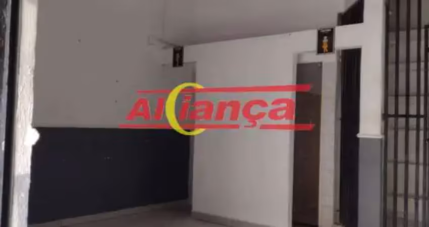 Salão comercial para alugar com 2 banheiros, 1 sala e 1 copa- 65m²- jd vila galvão - guarulhos