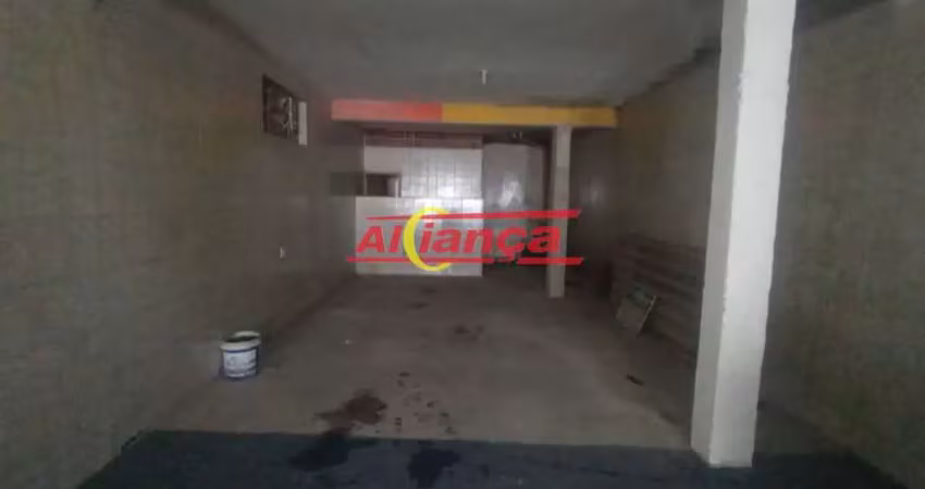 Salão para alugar, 125m², vila rio de janeiro - guarulhos por r$1.850,00
