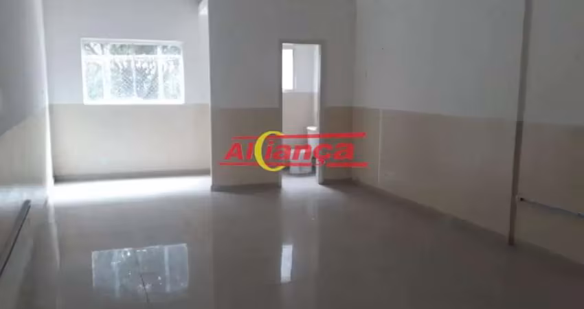 Salão para alugar com 40 m² - vila rio de janeiro - guarulhos/sp por r$ 1.500,00