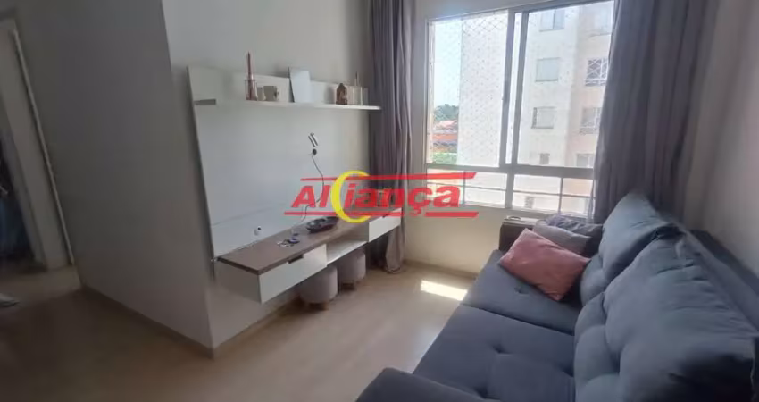 Apartamento com 2 quartos para alugar,  45m² - pimentas- guarulhos/sp -  por r$ 1.400,00