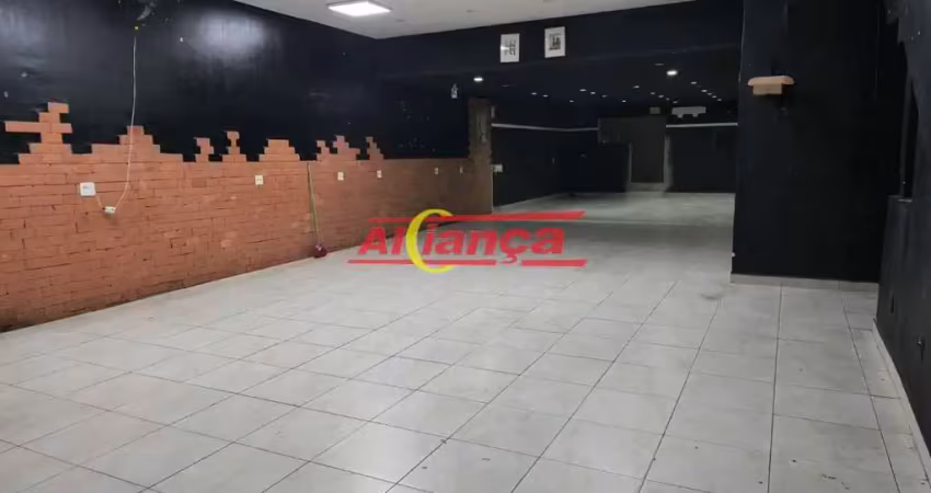 Salão comercial para alugar 190m² com 3 banheiros, 3 vagas - vila augusta - guarulhos por r$: 5.000