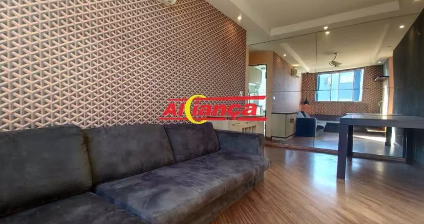 Apartamento com 2 quartos para alugar,  50m² - jardim presidente dutra - guarulhos/sp - por r$ 1.300