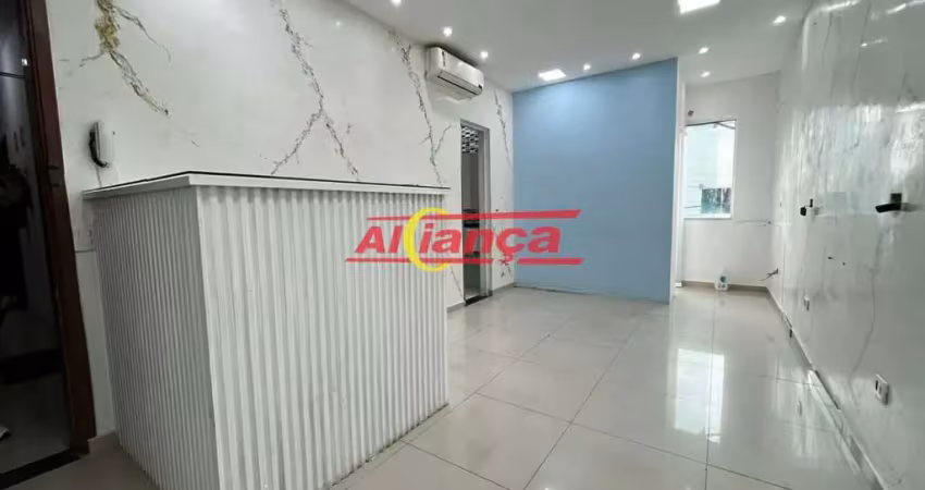 Sala para alugar com 45m², jardim são jorge - guarulhos/ sp por r$2.000,00
