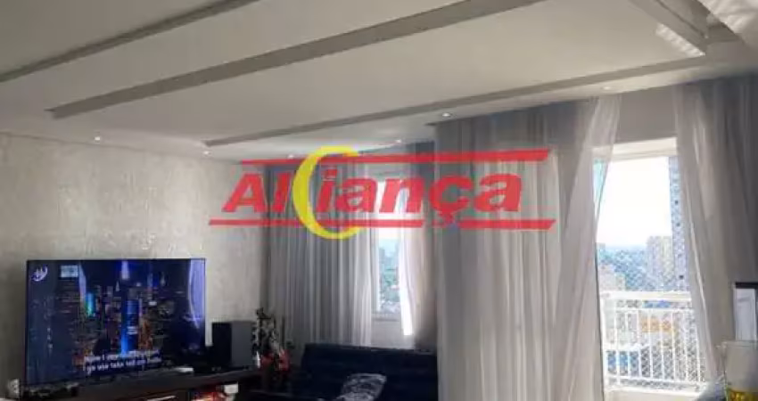 Apartamento com 2 quartos sendo 1 suíte  para alugar,  83m² - centro - guarulhos/sp -  r$ 3.400,00