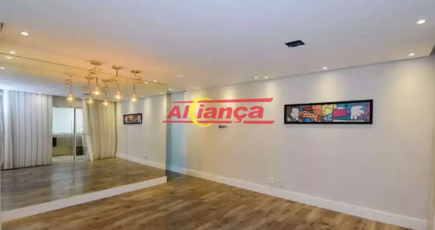 Apartamento para alugar com 2 quartos, 2 banheiros e 2 vagas- 83m²- centro - guarulhos - sp