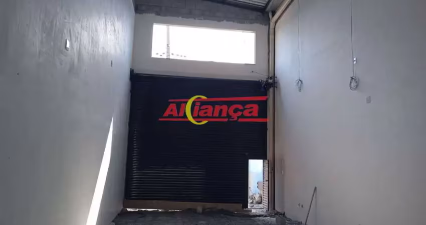 Salão comercial - 120 m2 - 2 vagas de garagem - 2 banheiros - jardim pinhal - guarulhos - sp.