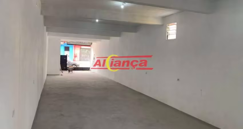 Salão comercial 120m², com 2 banheiros - para locação pimentas guarulhos sp