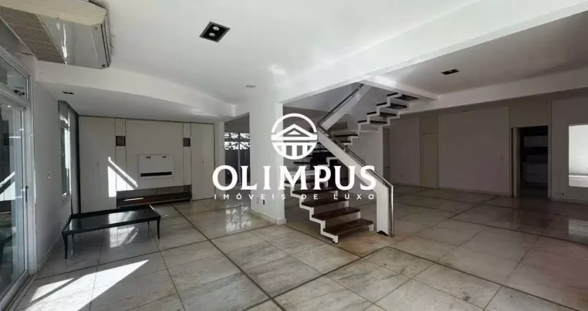 Excelente opção de sobrado na zona sul de uberlândia com 450m² de construção em amplo terreno de 1.000m²
