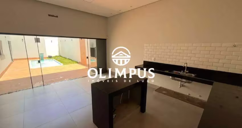 Casa térrea com fino acabamento no bairro Novo Mundo, com 3 quartos - Uberlândia-MG