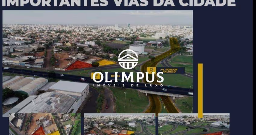 Excelente área de 975,21m² no bairro Tibery na Avenida Rondon Pacheco esquina com a Avenida Espanha