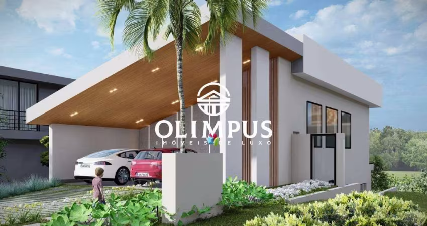 Casa estilo sobrado disponível para venda no condomínio Terras Alpha na cidade de Uberlândia-MG.