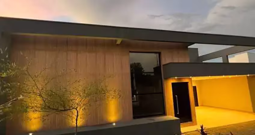 Casa - 3 suítes, escritório, sala de estar com pé direito duplo, sala de jantar, lavabo, cozinha americana com armário/coifa/cooktop, área gourmet com armário, lavanderia, 4 vagas de garagem(2 vagas d