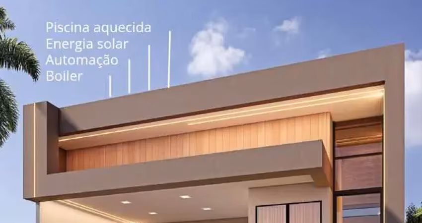 Casa em condomínio de luxo em indaiatuba-sp com 3 quartos, 3 suítes e 211m² de área privativa