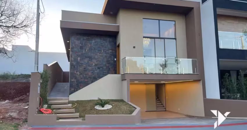 Casa nova no  condomínio heimtal park em londrina – 3 quartos e área gourmet