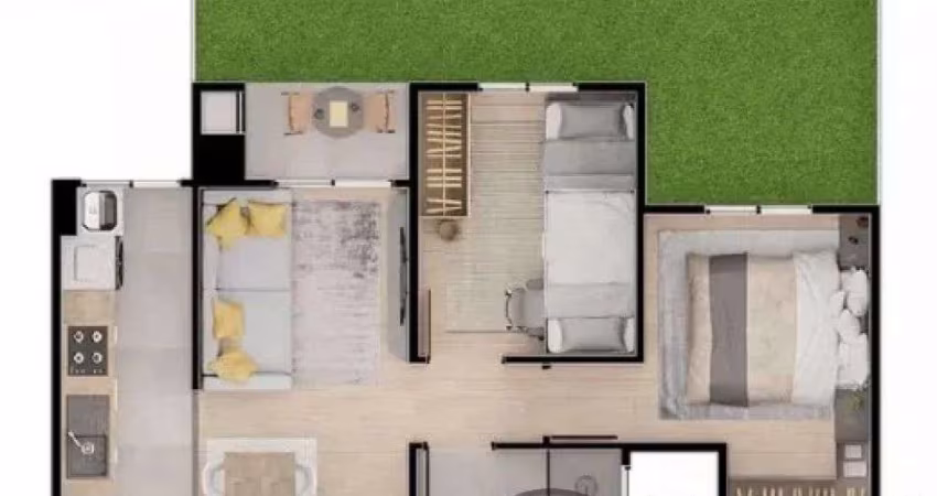 APARTAMENTO NOVO COM JARDIM PRIVATIVO EM MARINGÁ!