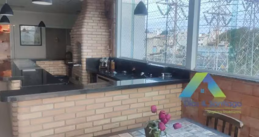 Santo André Cobertura 176M²,  3 dormitórios, sendo 1 reversível, 1 suíte, 2 vagas, espaço gourmet, ótima localização e valor !!!