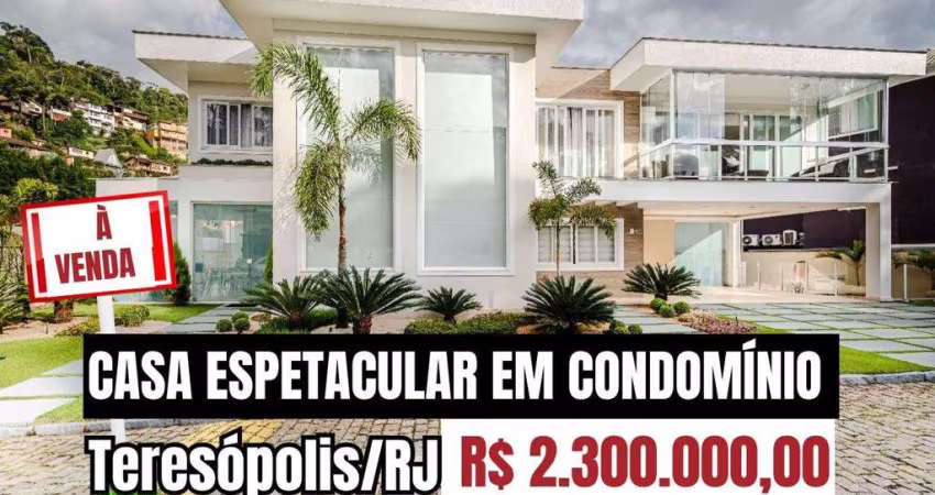 Casa em condomínio fechado com 4 quartos à venda na Rua Professora Carmem Gomes, 10, Panorama, Teresópolis