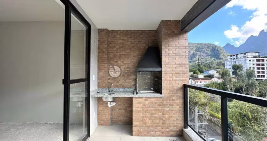 Apartamento à venda com 3 quartos sendo 1 suíte, 129.58 m² no alto - teresópolis/rj.