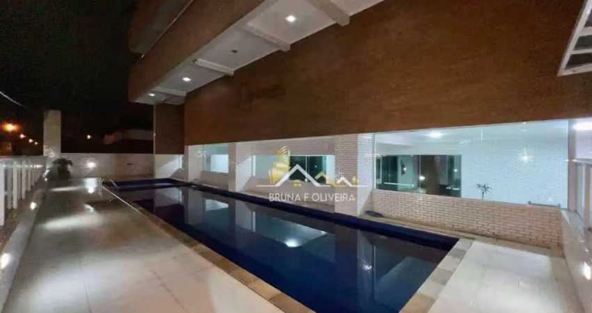 Apartamento com 2 dormitórios à venda, 73 m² por r$ 450.000,00 - vila guilhermina - praia grande/sp