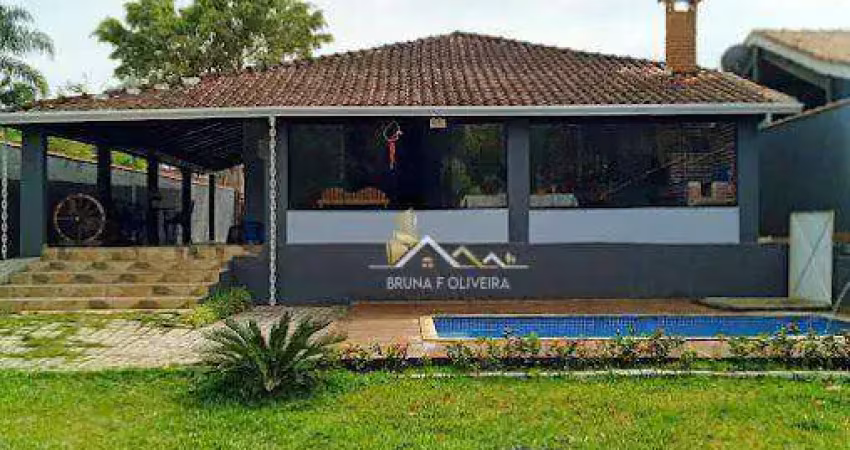 Chácara com 3 dormitórios à venda, 676 m² por r$ 760.000,00 - portão - atibaia/sp
